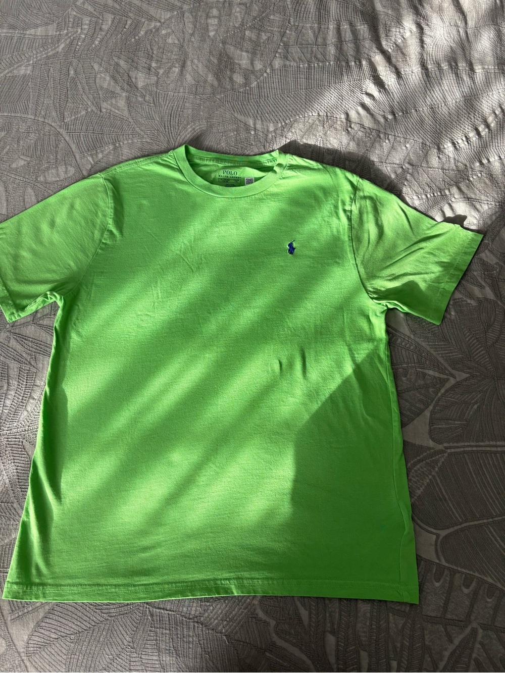 Polo by Ralph Lauren Bright Green Crewneck Tee with Blue Pony